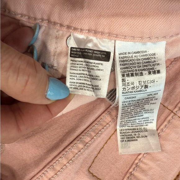 Levi’s 511 Slim Fit Stretch Jeans – Pink – Size 31x32 - Picture 5 of 8